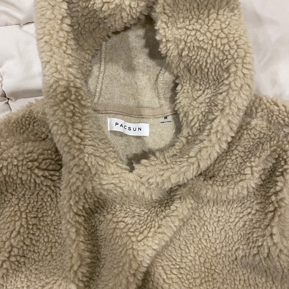 Pacsun Sherpa pullover hoodie